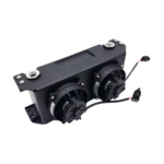 OBP 16 Row Cooler Bracket for Double SPAL Fans - Double - Black