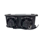 OBP 19 Row Cooler Bracket for Double SPAL Fans - Double - Black 04