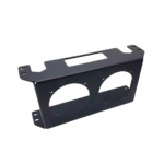 OBP 19 Row Cooler Bracket for Double SPAL Fans - Double - Black 06