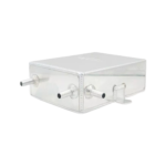OBP 2 Litre Bulkhead Mount Baffled Oil Catch Tank (Square) - Silver 03