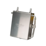 OBP 2 Litre Bulkhead Mount Baffled Oil Catch Tank (Square) - Silver