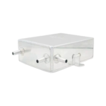 OBP 2 Litre Bulkhead Mount Oil Catch Tank (Square) - Silver 02