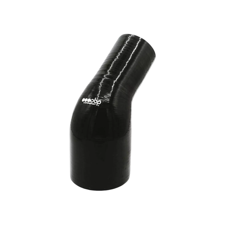 OBP 45 Degree Elbow Reducer Silicone Hose - Black