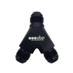 OBP AN / JIC High Flow Y Equal Adaptors - Black