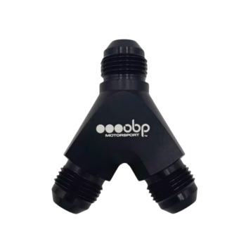 OBP AN / JIC High Flow Y Equal Adaptors - Black