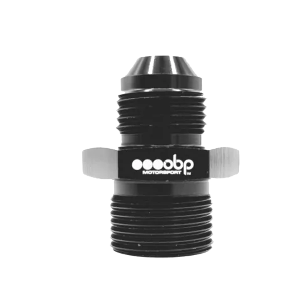 OBP AN / JIC to METRIC Fuel Hose Adaptor - Black