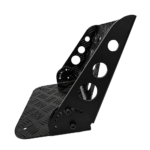 OBP Adjustable Rally Co-Driver - Navigator Alloy Foot Rest - Black 3