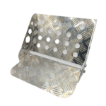 OBP Adjustable Rally Co-Driver - Navigator Alloy Foot Rest - Silver