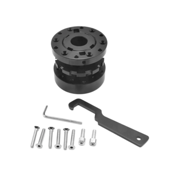 OBP Adjustable Steering Wheel Hub Spacer - Black