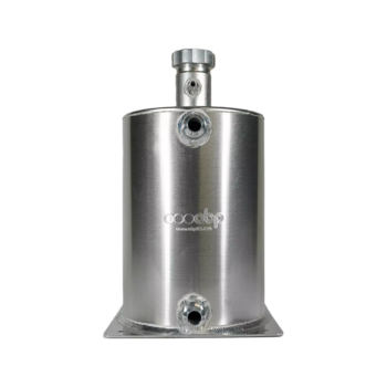 OBP Alloy Dry Sump Tank - Silver - 2 Gallon