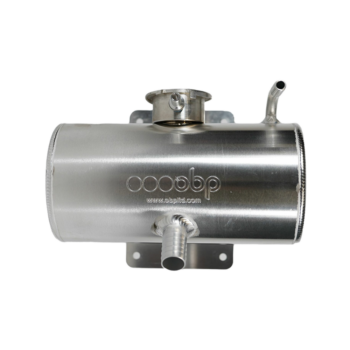 OBP Alloy Header Tank (Horizontal) - Silver - Cap