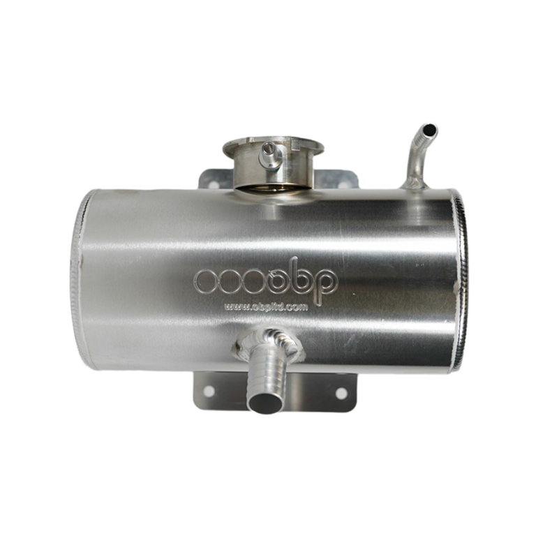 OBP Alloy Header Tank (Horizontal) - Silver - Cap