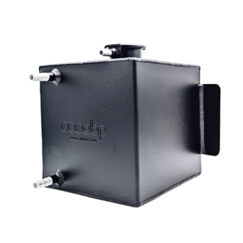 OBP Alloy Header Tank (Square) - Black