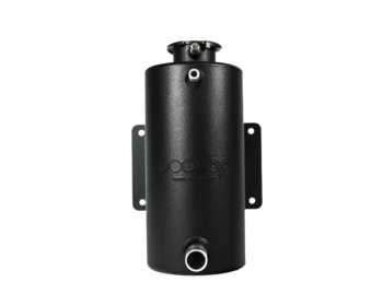 OBP Alloy Header Tank (Vertical) - Black 02