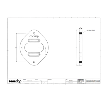OBP Alloy Spherical Bearing Suspension Top Mounts - Diagram