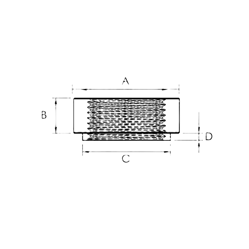 OBP Aluminium AN / JIC Female Fittings - Diagram