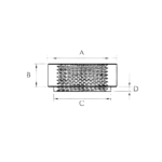 OBP Aluminium BSP Female Fitting - Diagram