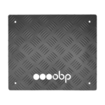 OBP Aluminium Chequer Plate Multi Purpose Flat Foot Plate - Black