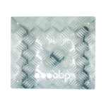 OBP Aluminium Chequer Plate Multi Purpose Flat Foot Plate - Silver