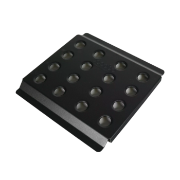 OBP Aluminium Drivers Flat Footrest - Black OBPA043DM