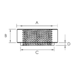 OBP Aluminium Metric Stainless Steel Female Fitting - Diagram