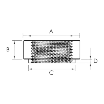 OBP Aluminium Metric Stainless Steel Female Fitting - Diagram