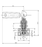 OBP Brake Bias Proportioning Valve (Lever Type) - OBPBV02 - Diagram