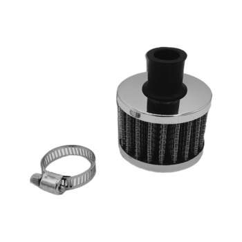 OBP Catch Tank Oil Breather Filter - Silver