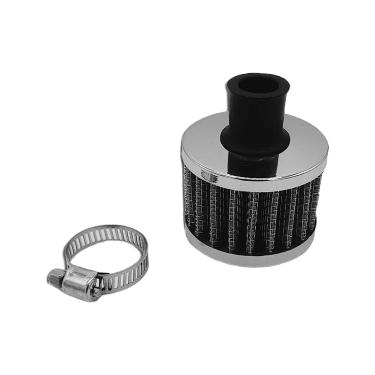 OBP Catch Tank Oil Breather Filter - Silver