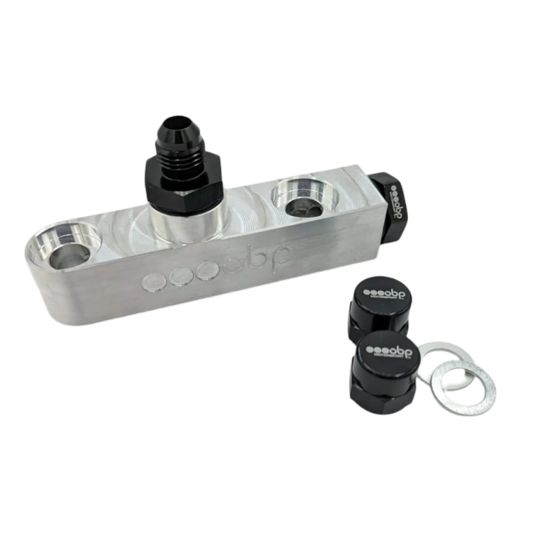 OBP Double Outlet Fuel Pump Manifold