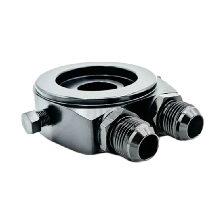 OBP Non-Thermostat Sandwich Plate for Oil Coolers - Black