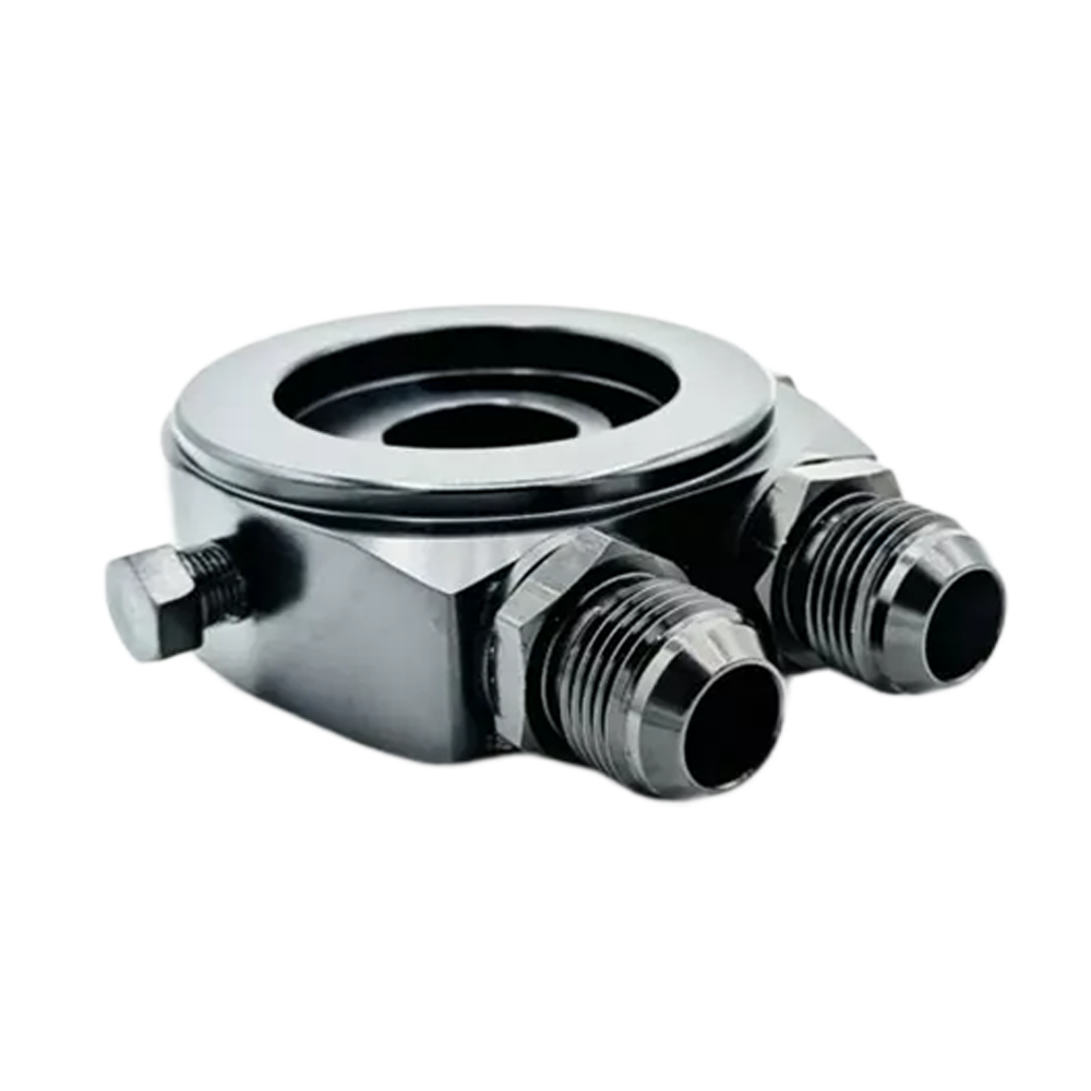 OBP Non-Thermostat Sandwich Plate for Oil Coolers - Black
