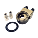 OBP Oil Cooler 4 Port Thermostatic Sandwich Plate for 3 Oil Filter 01
