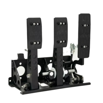 OBP Pro-Race V2 Floor Mounted Bulkhead Fit 3 Pedal System - Black