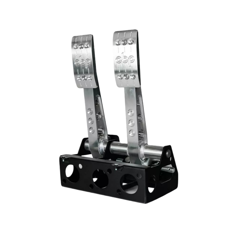 OBP Pro-Race V2 Floor Mounted Cockpit – 2 Pedal System (Brake & Clutch) - Silver OBP0161PRC