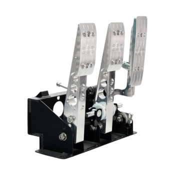 OBP Pro-Race V2 Kit Car Floor Mounted 3 Pedal System - Silver - OBPKCP101