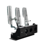 OBP Pro-Race V2 Kit Car Floor Mounted 3 Pedal System - Silver- OBPKCP101 REAR
