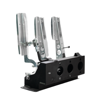 OBP Pro-Race V2 Kit Car Floor Mounted 3 Pedal System - Silver- OBPKCP101 REAR