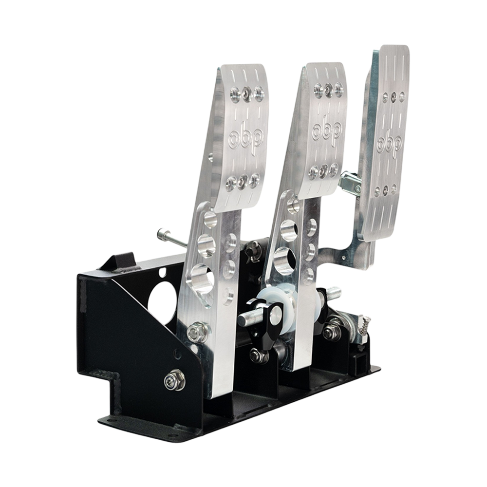 OBP Pro-Race V2 Kit Car Floor Mounted 3 Pedal System - Silver - OBPKCP101 OBP Pro-Race V2 Kit Car Floor Mounted 3 Pedal System - Silver - OBPKCP101
