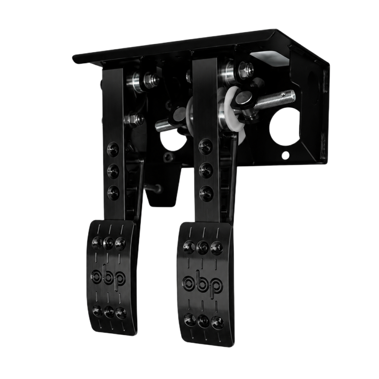 OBP Pro-Race V2 Top Mount - Underslung Bulkhead Fit 2 Pedal System (Brake & Clutch) - Black - 0161PRT-B