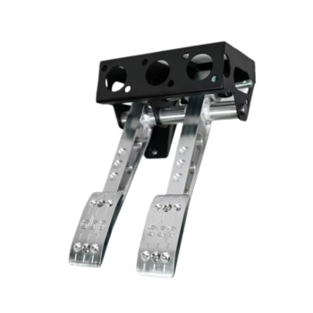OBP Pro-Race V2 Top Mount - Underslung Cockpit Fit 2 Pedal System (Brake & Clutch) - Silver - OBP0161PRTC