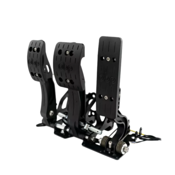 OBP Racing Series Floor Mounted Bulkhead Fit Pedal System - Black