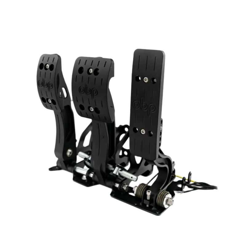 OBP Racing Series Floor Mounted Bulkhead Fit Pedal System - Black
