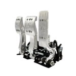 OBP Racing Series Floor Mounted Bulkhead Fit Pedal System - Silver