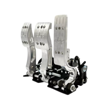 OBP Racing Series Floor Mounted Bulkhead Fit Pedal System - Silver