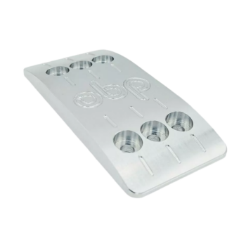 OBP Replacement Brake - Clutch Pedal Pad - Silver 02