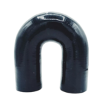 OBP Silicone Elbow Hose - 180 Degree - Black 02