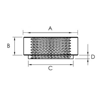 OBP Stainless Steel JIC / AN Female Fittings - Diagram