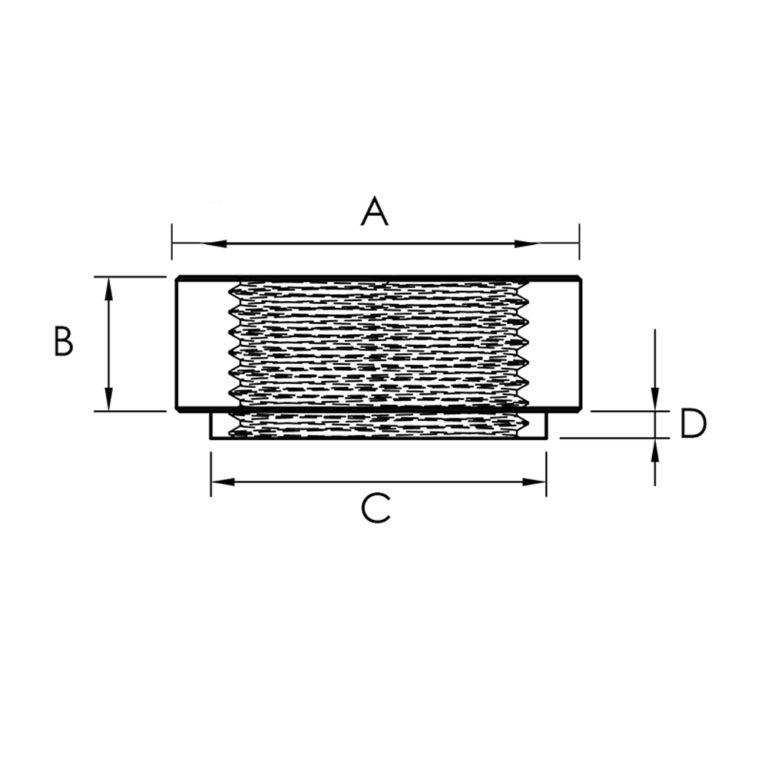 OBP Stainless Steel JIC / AN Female Fittings - Diagram