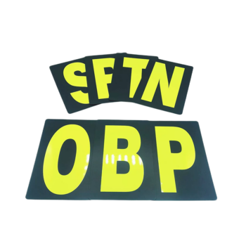 OBP Standard Pit Board Letters - Yellow